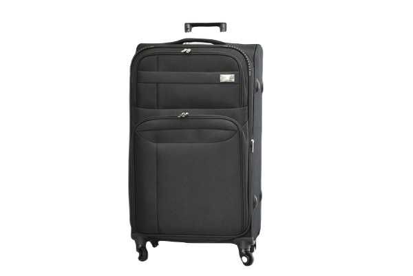 Куфар Текстил Средно Голям 71 х 42 х 25 см / Черен/Червен/Син