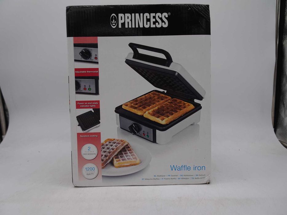 Aparat pentru preparat vafe Princess Waffle 132397, 1200 W, 2 Waffe