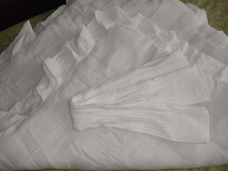 Муслиновый конверт- плед  для новорожденного