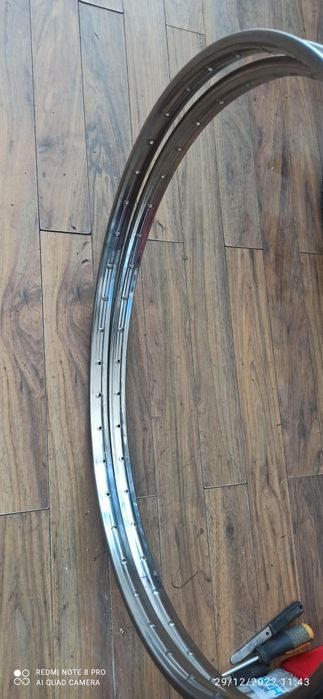 Pereche jante Inox și anvelope noi 28X1 1/2 Tohan noi