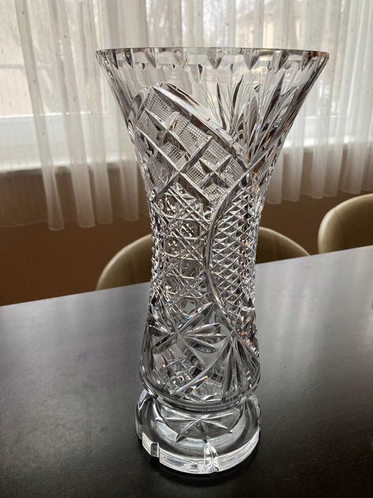 Кристална ваза,  кристална купа, стъклена ваза
