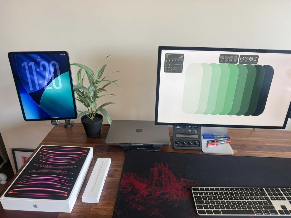 iPad Pro 12.9” M2 (Gen 6) 256GB Cellular + Apple Pencil 2 + Stand KUXIU – Ca Nou