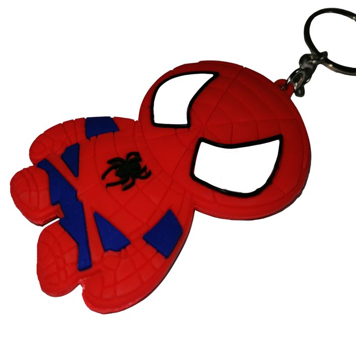 Breloc Spiderman pentru copii, cauciuc, rosu, 22 cm
