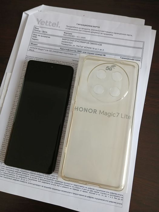 Honor Magic 7 lite - като нов, без забележки
