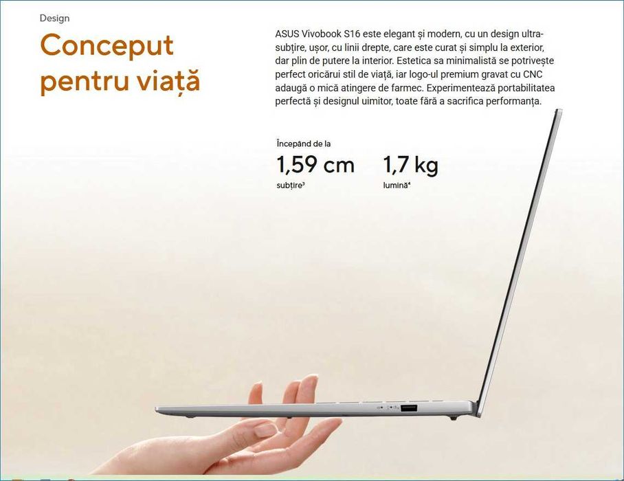 NOU-ASUS Vivobook 2025,Ryzen 7,16" 144Hz,16GB DDR5,1TB SSD,garantie2an