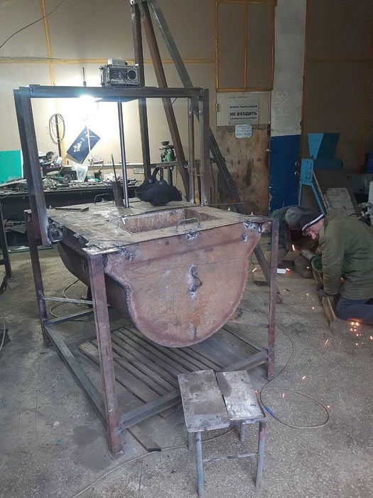 печка для плавки алюминевых отходов