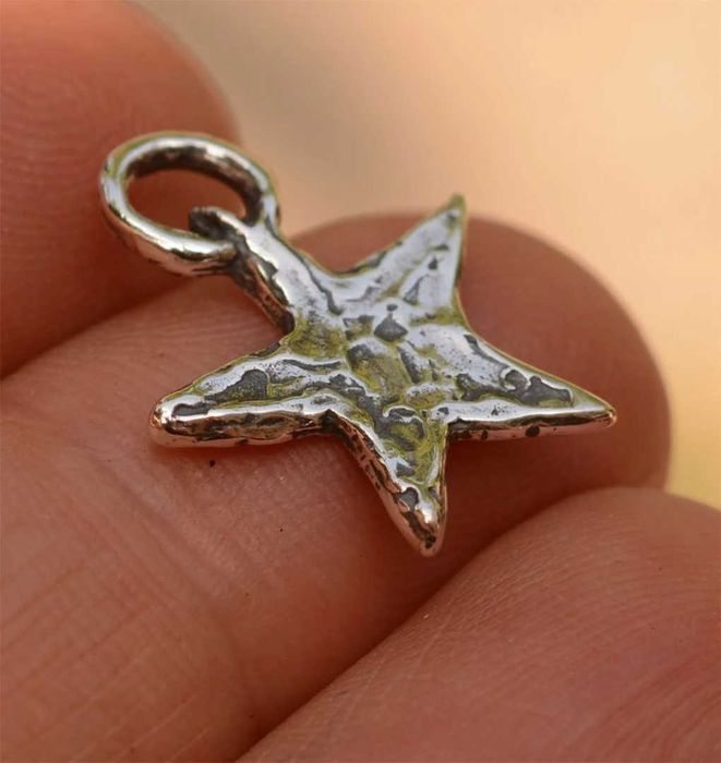 Сребърно бижу 925 – медальон Луна и Звезда, талисман за мечти.