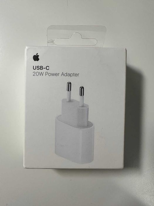 Apple 20W USB-C захранващ адаптер за iPhone или iPad оригинален Apple