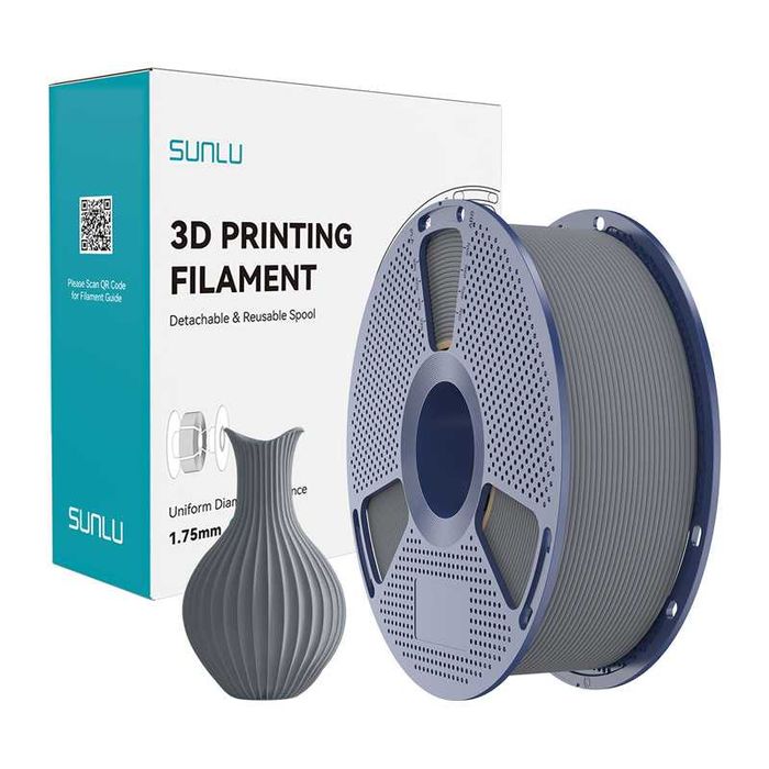 Филамент PLA Classic, бял, 1.75mm, 1KG - Sunlu