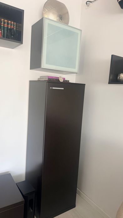 Mobillier complet living + Pantofar cu 5 usi (cu oglinda, de la Mobexpert) + Cuier de perete pentru haine