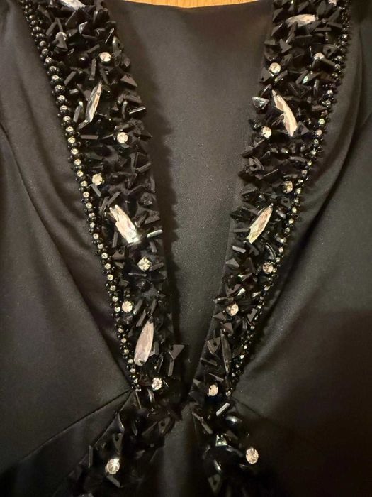 Rochie de seara cu paiete si pietre aplicate