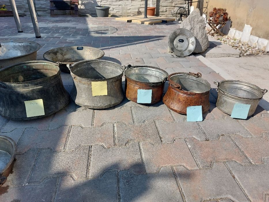 Бакърени съдове различни видове
