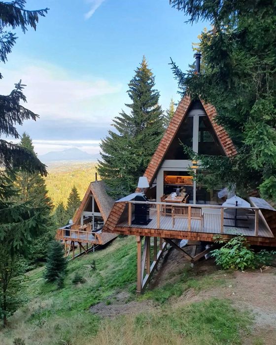 Case si cabane din structura de lemn
