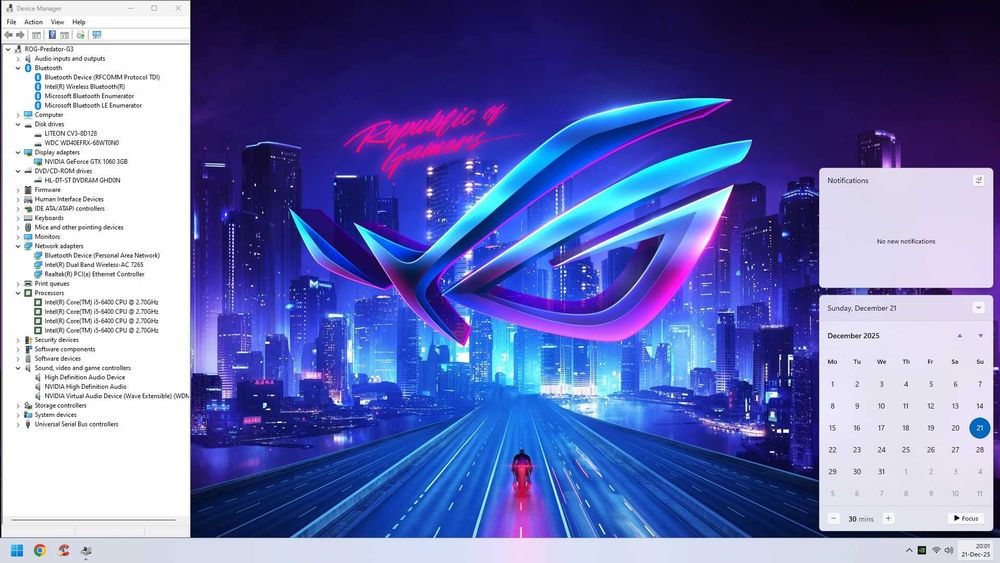 PC Gaming Predator i5/16GB DDR4/SSD+HDD/GTX 1060/WiFi/W11 la 1300lei