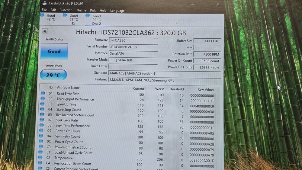 Hard Hitachi 320Gb