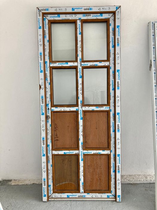 Usa termopan pvc maro / stejar auriu / nuc / mahon / cires