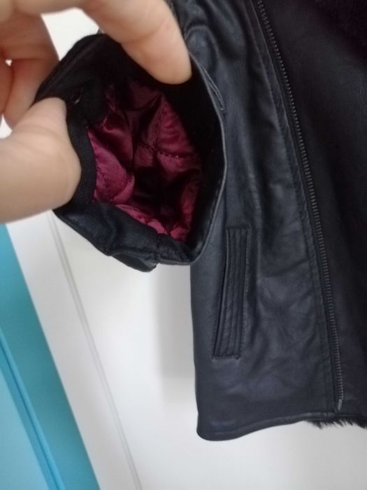 Geaca piele 3-4 ani, noua cu et, Koton, groasă, pt toamnă-iarna