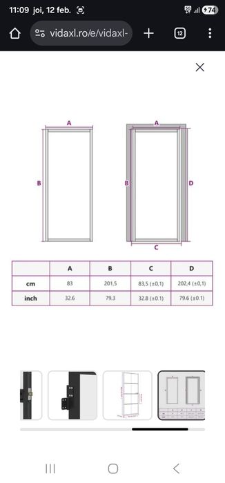 Vând ușa de interior