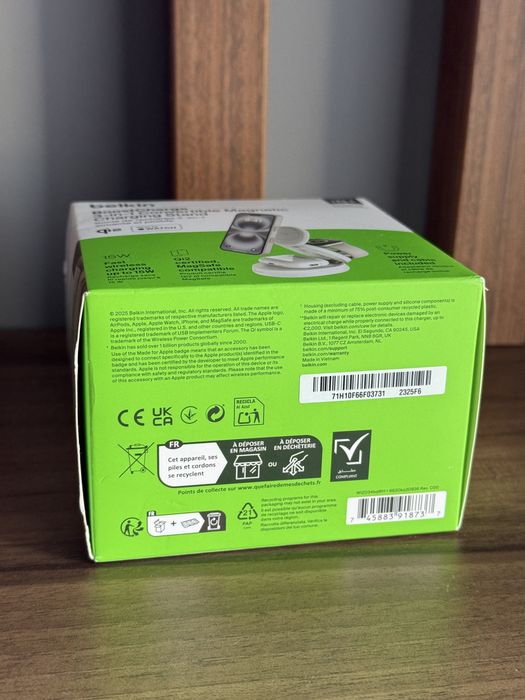 Incarcator Wireless Belkin 3 in 1 BoostCharge Qi2 - Nou - Sigilat