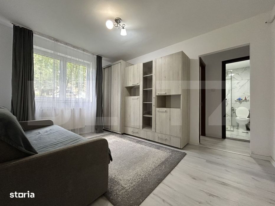 Apartament 2 camere, 31 mp, parter inalt – mobilat/investitie ideala