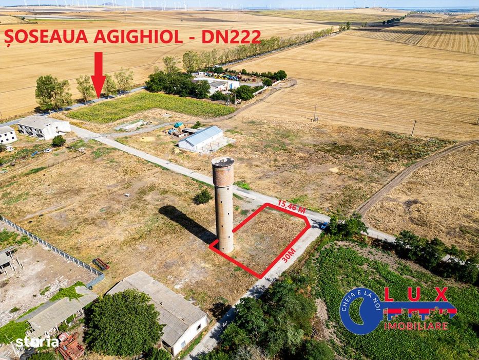 ID 7863 EXCLUSIVITATE - Teren intravilan la 6 minute de Tulcea