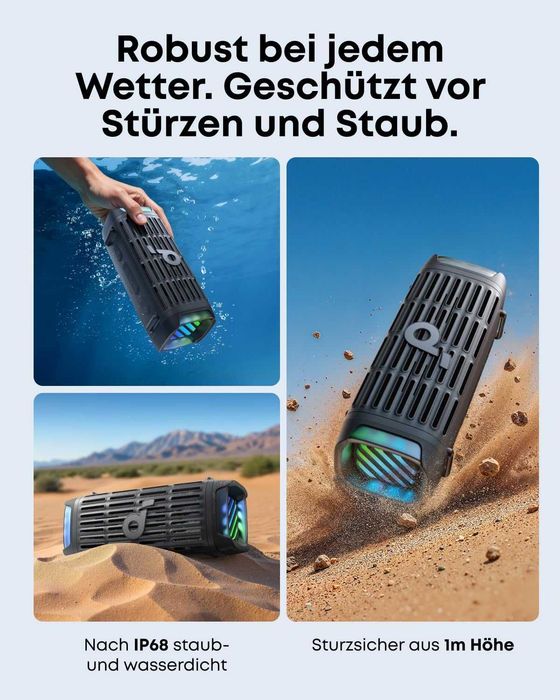 Bluetooth Колонка Anker SoundCore Boom 3i , 50W BassUp 2.0 Sound