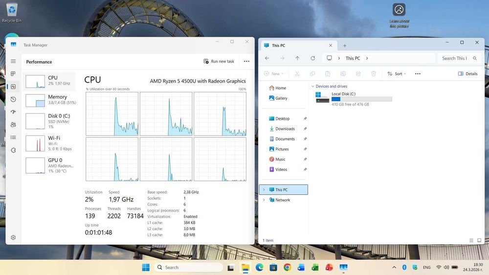 Lenovo Ideapad Flex 5 14ARE05 14 inch | AMD Ryzen 5 4500U 6x4.0 Ghz | 8GB RAM | 512GB SSD | Windows 11