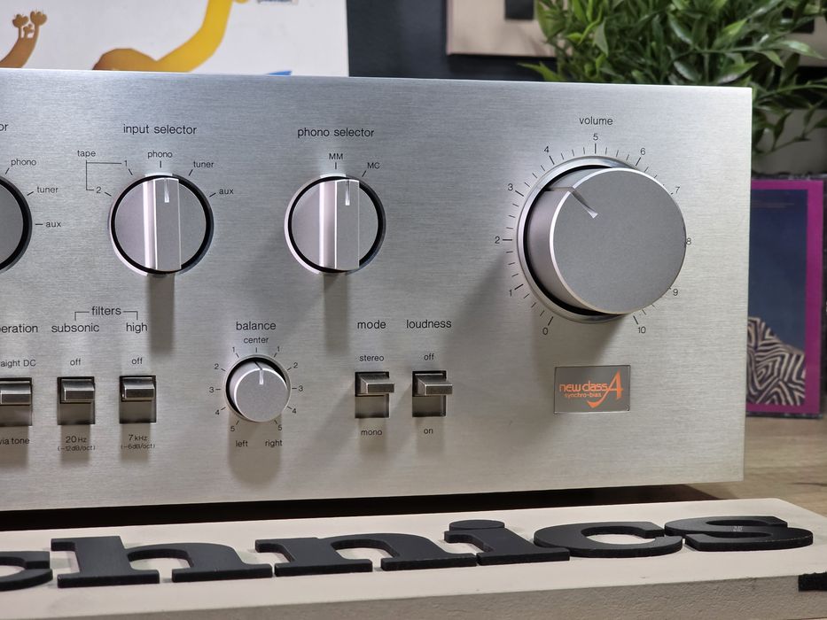 Amplificator TECHNICS SU-V6, vintage hifi integrated DC amplifier, argintiu New class A