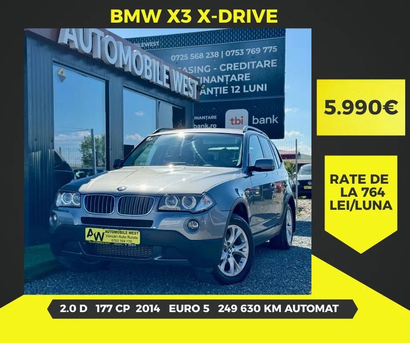 BMW X3 Acceptăm Buy-back/ Schimb / Variante Auto