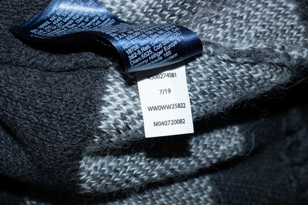 TOMMY HILFIGER дамска жилетка без закопчаване памук вълна с ресни