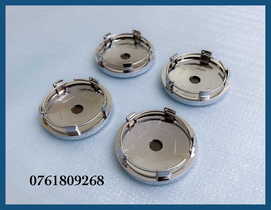 Set 4 capace negre 60mm jante aliaj BMW seria 1 2 3 4 5 6 7 X1 X3 X5 X6