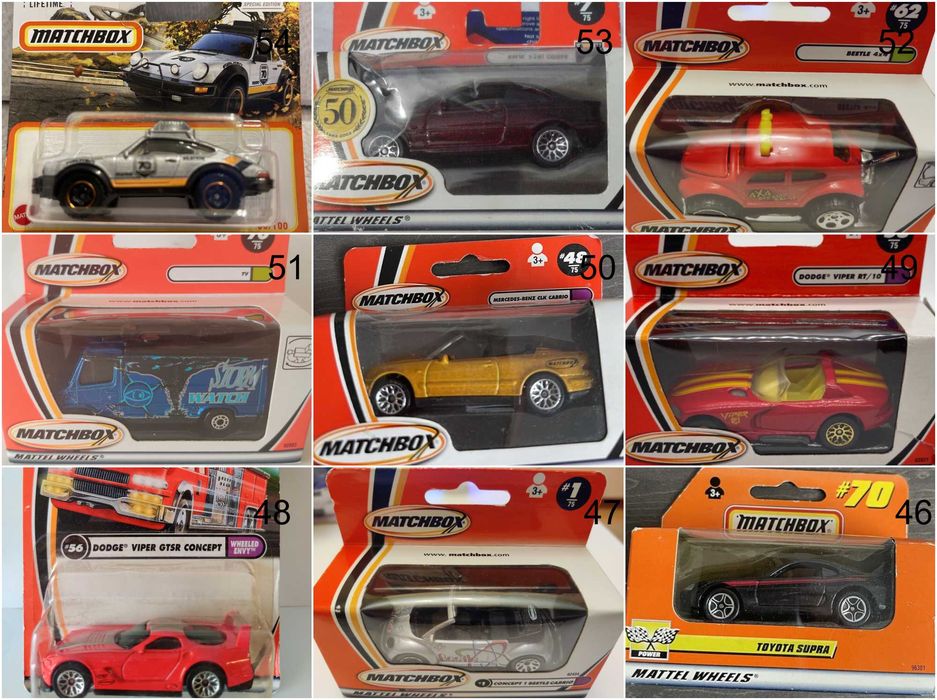 Метални колички Мачбокс Matchbox от различни години в мащаб 1:64 Част1