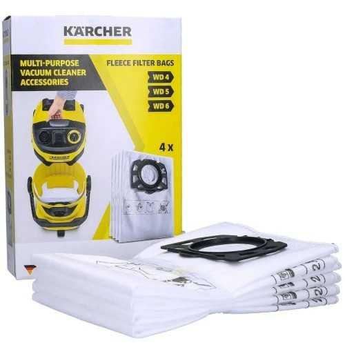 Флисовые фильтр-мешки Karcher H&G WD 4/5/6 4шт
