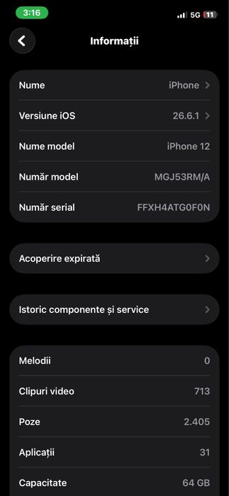 vand URGENT iphone 12 folosit
