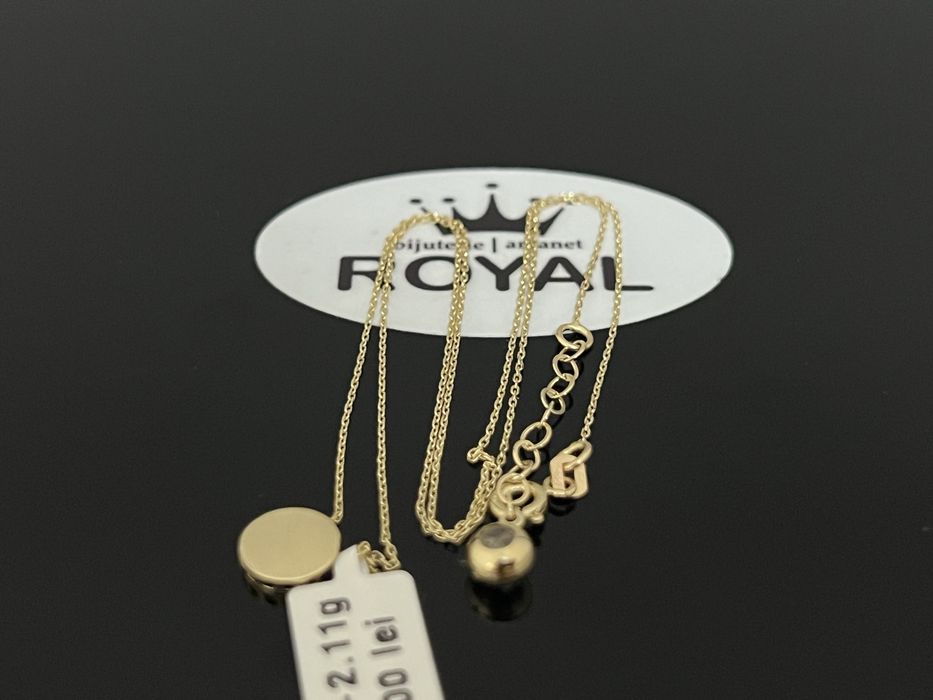 Bijuteria Royal CB : Lănțișor damă aur 14k 2,11gr lungime 44cm