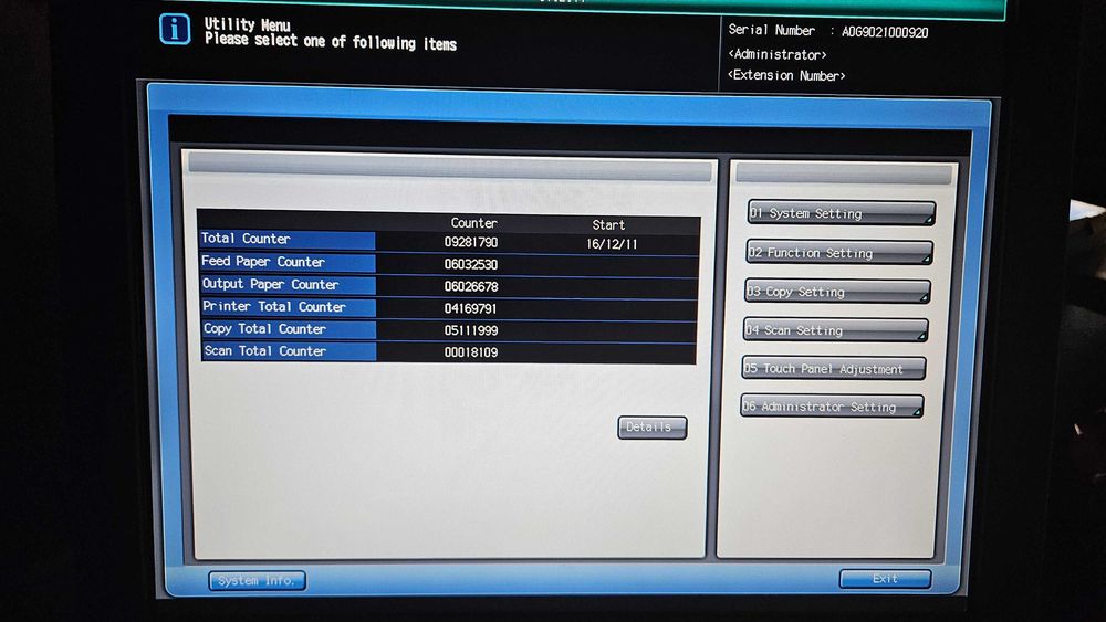 Imprimanta konica minolta bizhub pro 1051