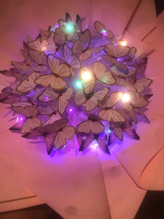 Букет из денег и из бабочек