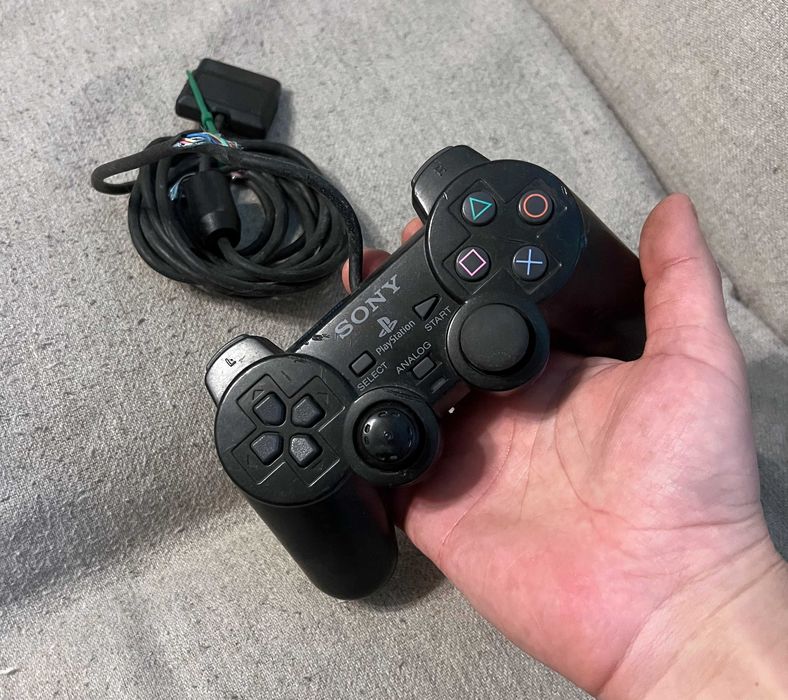 Controller Sony PlayStation DualShock SCPH 10010 cablu defect