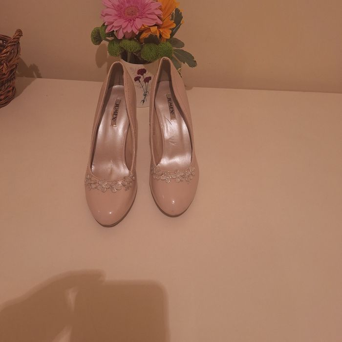 Pantofi mireasa roz pudra superbi preț redus