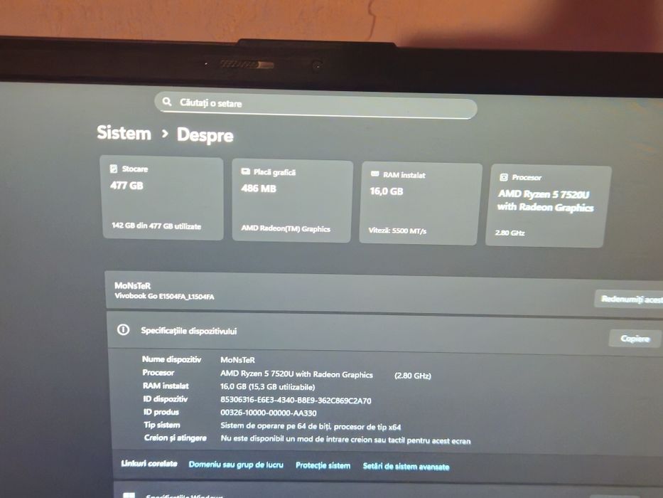 Laptop asus vivobook 15.6