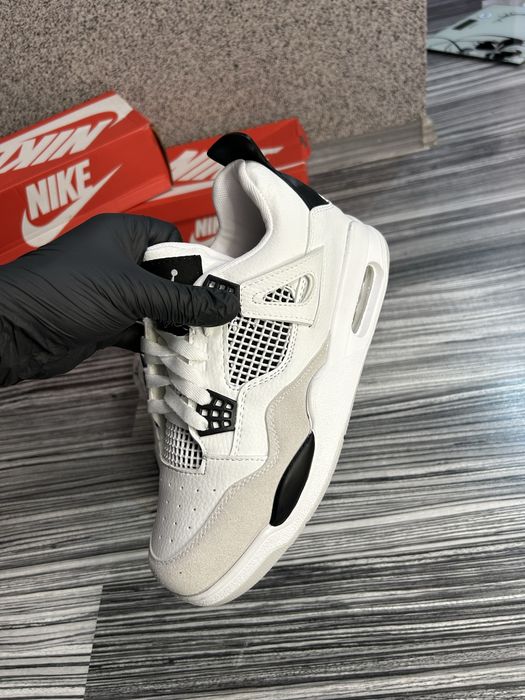 Adidasi Jordan 4 Retro Black Military - model premium