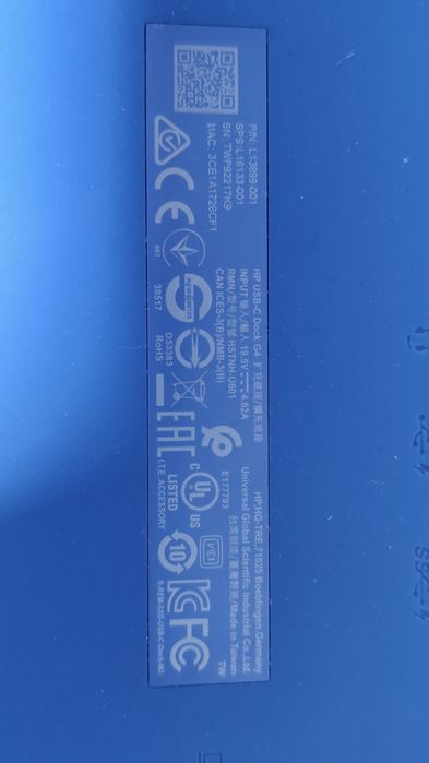 Docking Hp USB C Dock G4
