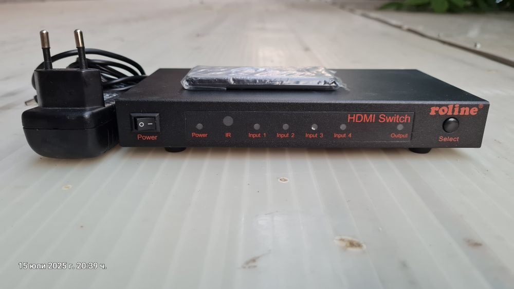 HDMI Switch  "Roline" с дистанционно управление, комплект.