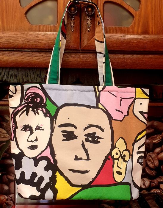 Голяма чанта от  плат