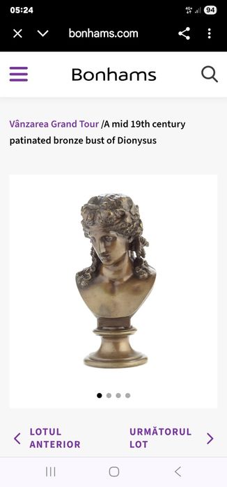 Statuetă bust deosebit