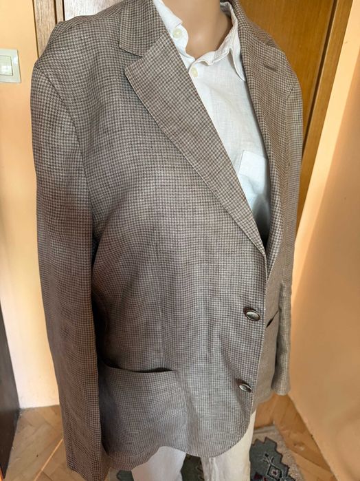 Мъжко ленено сако Massimo Dutti, размер 54