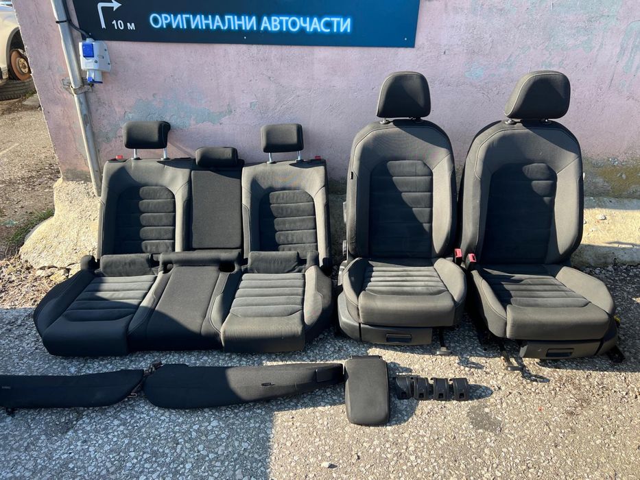 Салон от VW Golf 7 хечбег обикновен плат подгрев алкантар  ном 106