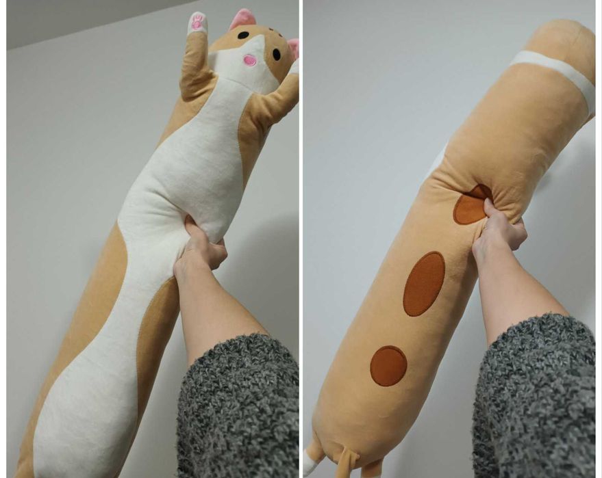 Плюшена котка възглавница/стопер 90см, Спиди/лично предаване