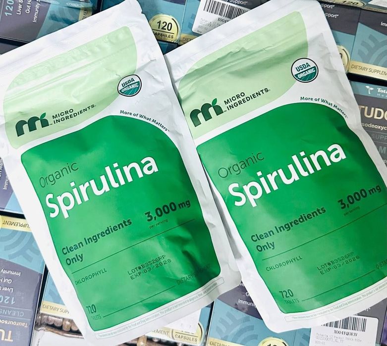 Spirulina 3000 mg 720 tab,Amerika maxsuloti спирулина ,chlorofresh