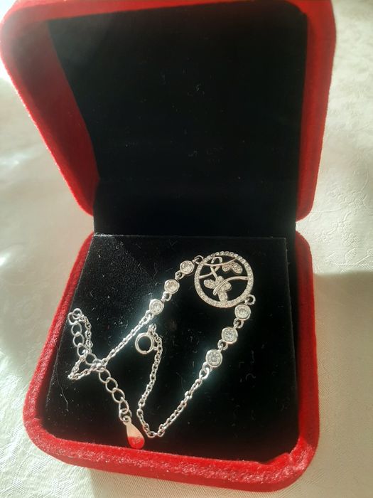 Браслет серебряный, "Бабочка"